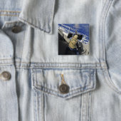 50口径の機関銃を発射する砲兵メイト 缶バッジ (インサイチュ)