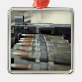 50口径の機関銃ラウンド メタルオーナメント (正面)