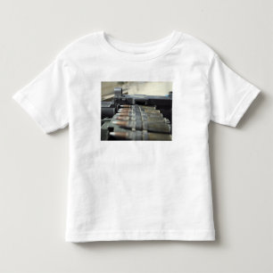 50口径の機関銃円形 トドラーTシャツ