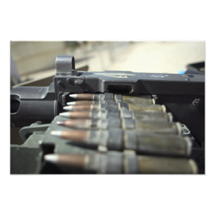 50口径の機関銃円形 フォトプリント