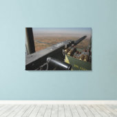 50口径の機関銃 キャンバスプリント (インサイチュ (ウッドフロア))