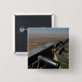 50口径の機関銃 缶バッジ (正面&裏面)