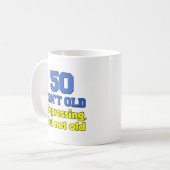 50古くないちょうど憂鬱なマグはありません コーヒーマグカップ (正面左)