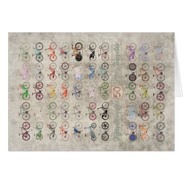 50台の自転車 (正面横)