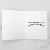 50台目50と素晴らしい誕生日グリーティングカード カード (内部)