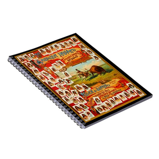 50名の有名な先住民アメリカの部族の長 ノートブック (右側)