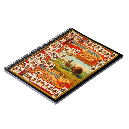 50名の有名な先住民アメリカの部族の長 ノートブック (左側)