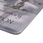 50名前をカスタムする調整記念日チャイス カッティングボード (角)