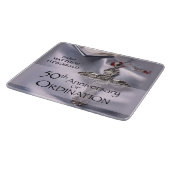 50名前をカスタムする調整記念日チャイス カッティングボード (角)