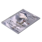 50名前をカスタムする調整記念日チャイス ノートブック (左側)