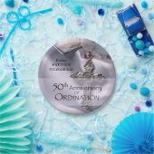 50名前をカスタムする調整記念日チャイス ペーパープレート (パーティー)