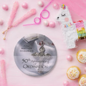 50名前をカスタムする調整記念日チャイス ペーパープレート (パーティー)