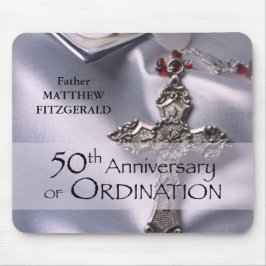 50名前をカスタムする調整記念日チャイス マウスパッド