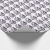 50名前をカスタムする調整記念日チャイス ラッピングペーパー (角)