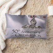 50名前をカスタムする調整記念日チャイス ランバークッション (ブランケット)