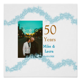 50周年おめでとうございます 二人の名前 結婚日 ポスター