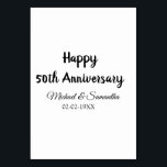 50周年おめでとうございます 結婚日 カップル名 テーブルナンバー<br><div class="desc">デザイン</div>