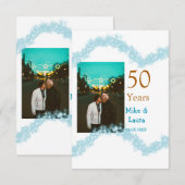 50周年おめでとうございます 結婚日 夫婦名 (正面/裏面)