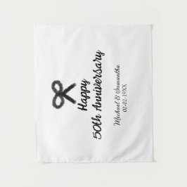 50周年おめでとうございます 結婚記念日 カップル名 日付 タペストリー