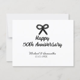 50周年おめでとうございます 結婚記念日 カップル名 日付 ポストカード