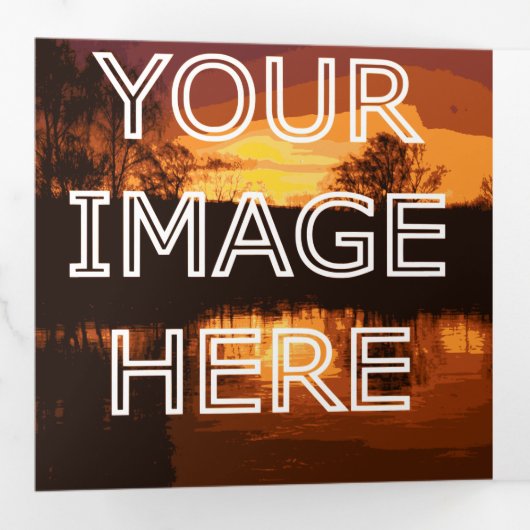 50周年おめでとう三つ折りフォトカード 三つ折りクリスマスカード (内部最初)