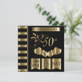 50周年おめでとう結婚 招待状 (スタンド正面)