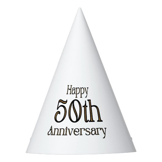 50周年おめでとう パーティーハット (正面)