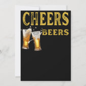 50周年おめでとう！ビールで乾杯！ 面白い誕生日 招待状 (裏面)