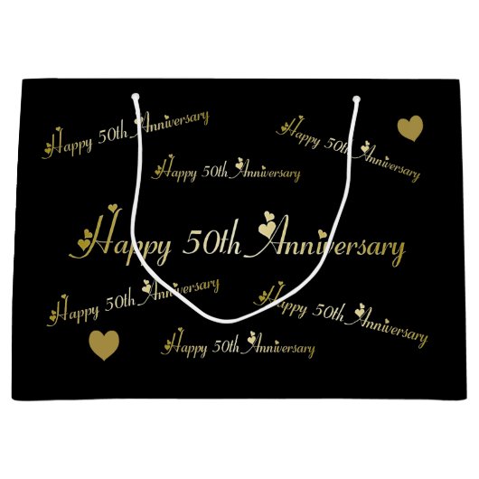 50周年おめでとう ラージペーパーバッグ (正面)