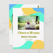 50周年おめでとう　愛は甘い　レトロ ポストカード (正面/裏面)