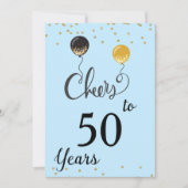 50周年おめでとう 招待状 (正面)