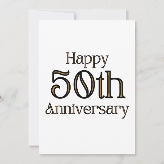 50周年おめでとう 招待状 (正面)