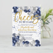 50周年おめでとう 海軍ゴールド 招待状 (スタンド正面)