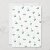 50周年おめでとう 鳥カードシャワ- 招待状 (裏面)