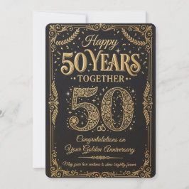 50周年お祝いカード 招待状