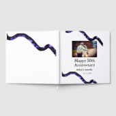 50周年に対する歓呼の追加の名前の写真日付 ゲストブック (全面)