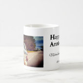 50周年に対する歓呼の追加の名前の写真日付 コーヒーマグカップ (中央)