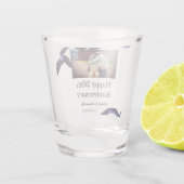 50周年に対する歓呼の追加の名前の写真日付 ショットグラス (裏面)