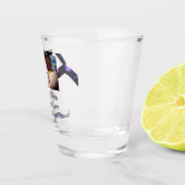 50周年に対する歓呼の追加の名前の写真日付 ショットグラス (右)