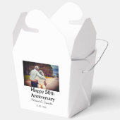 50周年に対する歓呼の追加の名前の写真日付 フェイバーボックス (見開き)