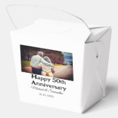 50周年に対する歓呼の追加の名前の写真日付 フェイバーボックス (裏面)