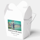 50周年に対する歓呼の追加の名前の写真日付 フェイバーボックス (見開き)