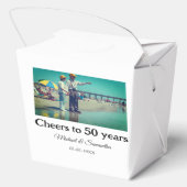 50周年に対する歓呼の追加の名前の写真日付 フェイバーボックス (裏面)