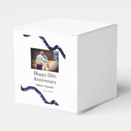 50周年に対する歓呼の追加の名前の写真日付 フェイバーボックス