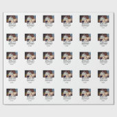 50周年に対する歓呼の追加の名前の写真日付 ラッピングペーパー (フラット)