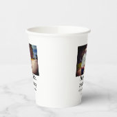 50周年に対する歓呼の追加の名前の写真日付 紙コップ (左)