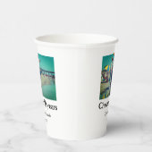 50周年に対する歓呼の追加の名前の写真日付 紙コップ (右)