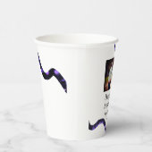 50周年に対する歓呼の追加の名前の写真日付 紙コップ (右)