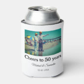 50周年に対する歓呼の追加の名前の写真日付 缶クーラー (缶正面)