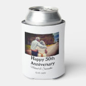 50周年に対する歓呼の追加の名前の写真日付 缶クーラー (缶正面)